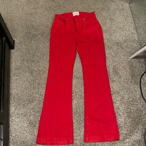 Red Flare Jeans